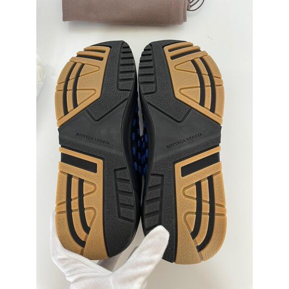 Bottega Veneta Mens Leather Black/Blue Sneakers 11 US (44) 578305 NIB $950 main image 8